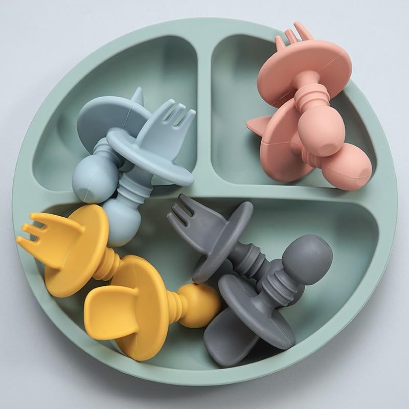 CuttieSpoon™ | Cuillère et fourchette pour bébé | Maman